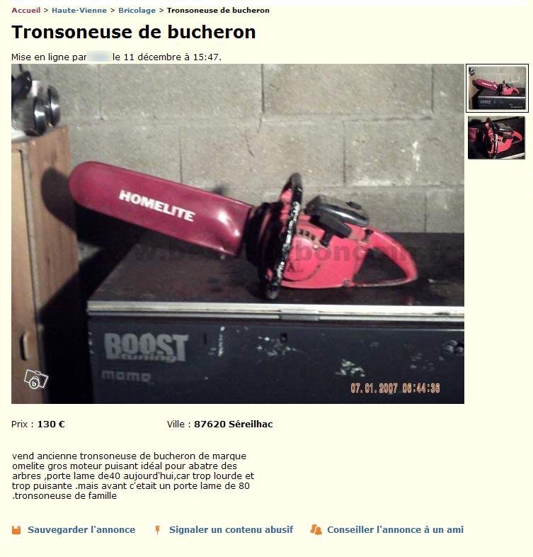 Tronsoneuse de Bucheron