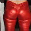 Pantalon Moulant Rouge